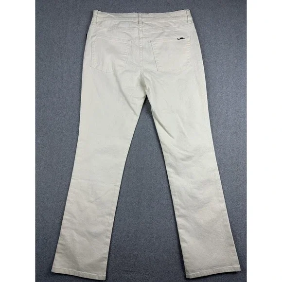 Lauren Jeans Co Ralph Lauren Jeans Womens 10 White Mid Rise Straight Stretch NWT - Picture 8 of 10